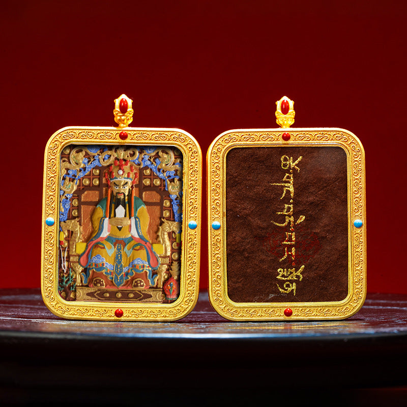 Wutai Mountain Zaki Lam Deity Pendant