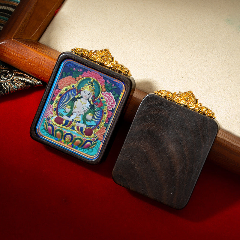 Fortune and BlessingThangka Pendant