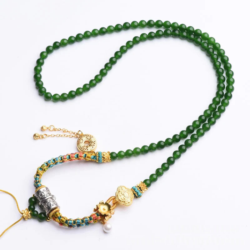 Tibetan Style Fresh Charm Pendant Necklace