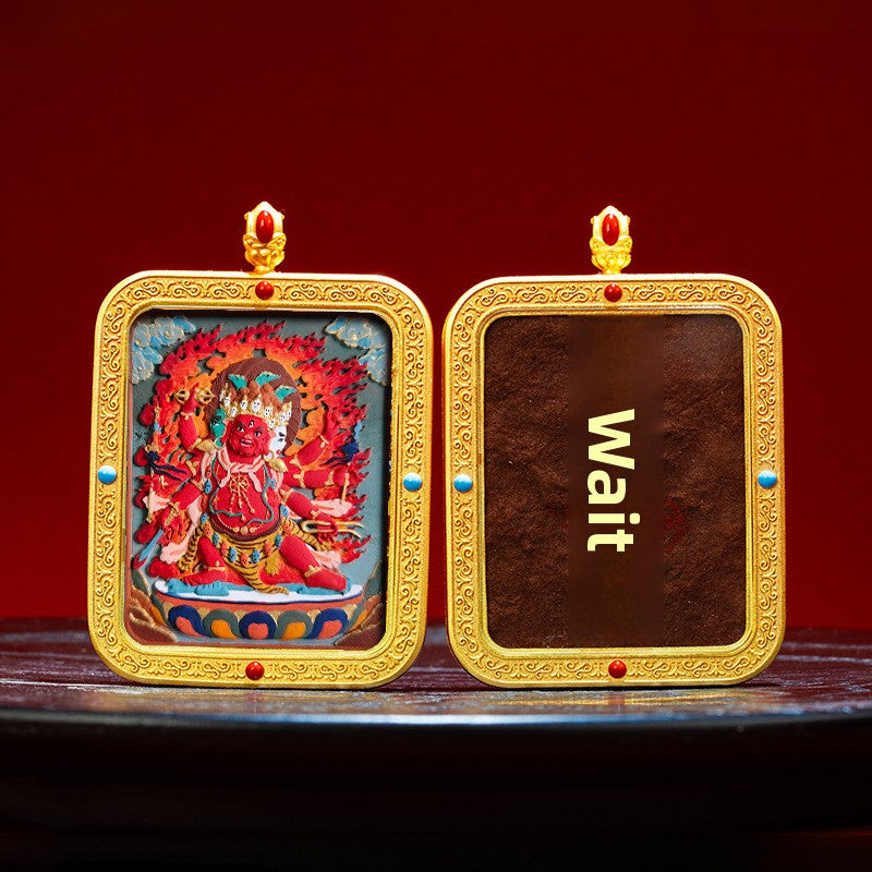 Wutai Mountain Zaki Lam Deity Pendant