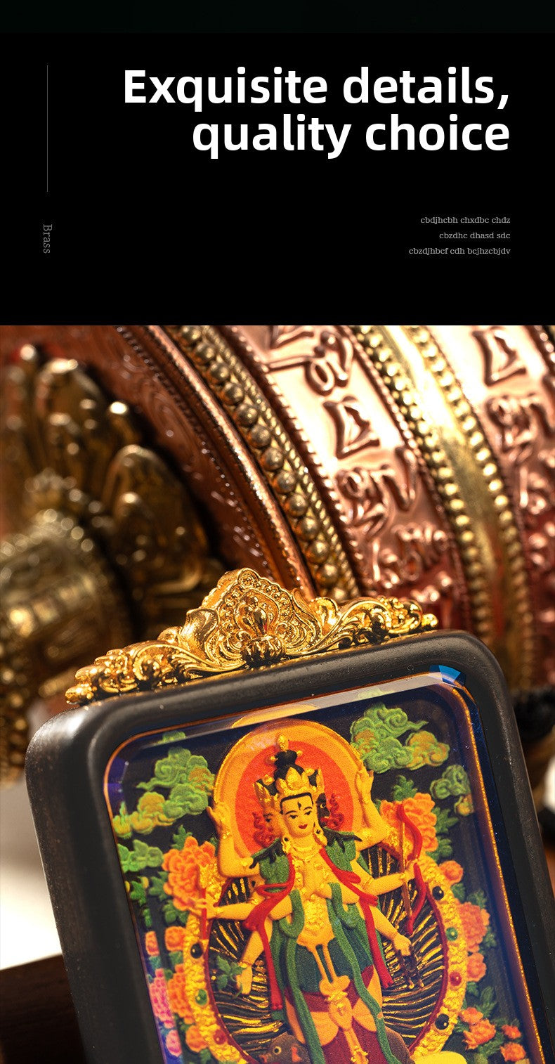 Fortune and BlessingThangka Pendant