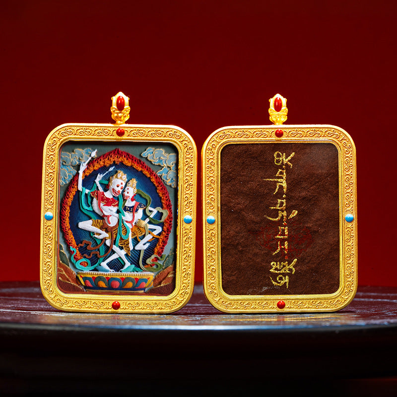 Wutai Mountain Zaki Lam Deity Pendant