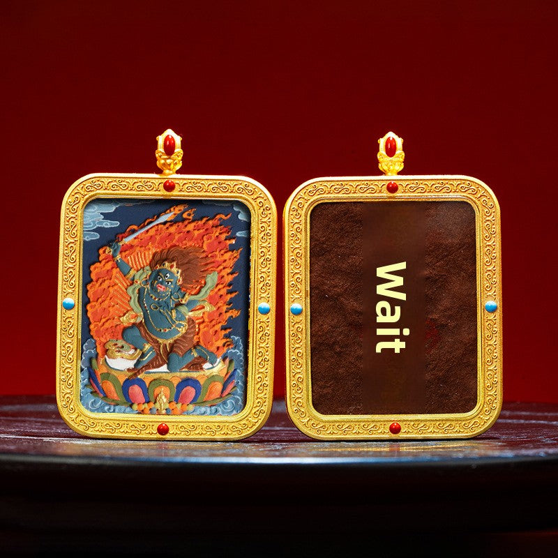 Wutai Mountain Zaki Lam Deity Pendant