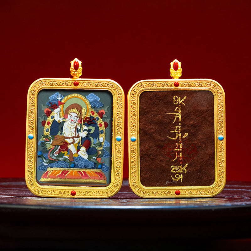 Wutai Mountain Zaki Lam Deity Pendant