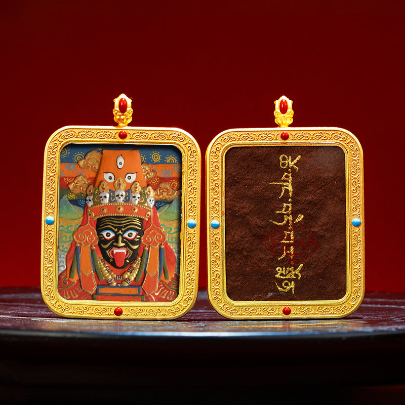 Wutai Mountain Zaki Lam Deity Pendant