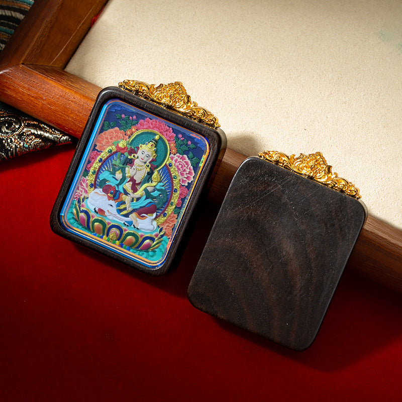 Fortune and BlessingThangka Pendant