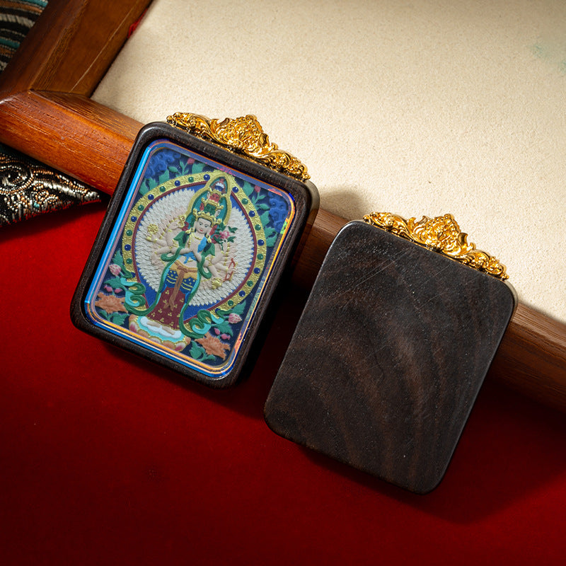 Fortune and BlessingThangka Pendant