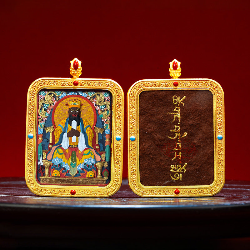 Wutai Mountain Zaki Lam Deity Pendant