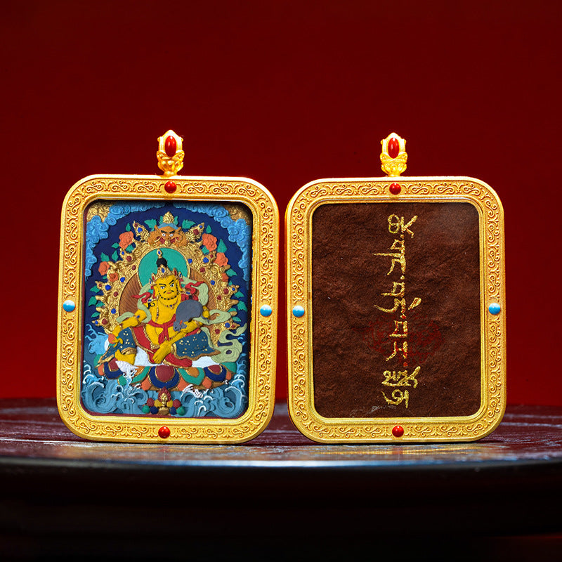 Wutai Mountain Zaki Lam Deity Pendant