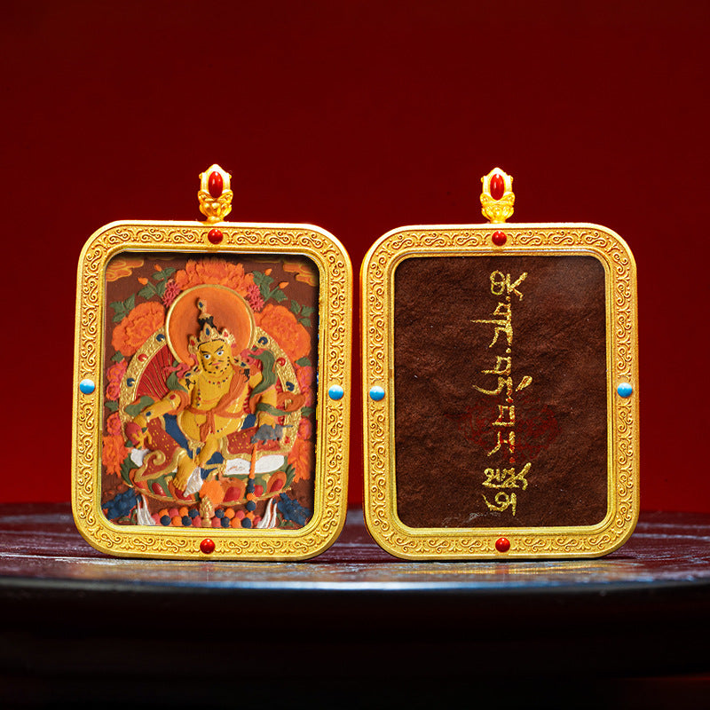 Wutai Mountain Zaki Lam Deity Pendant