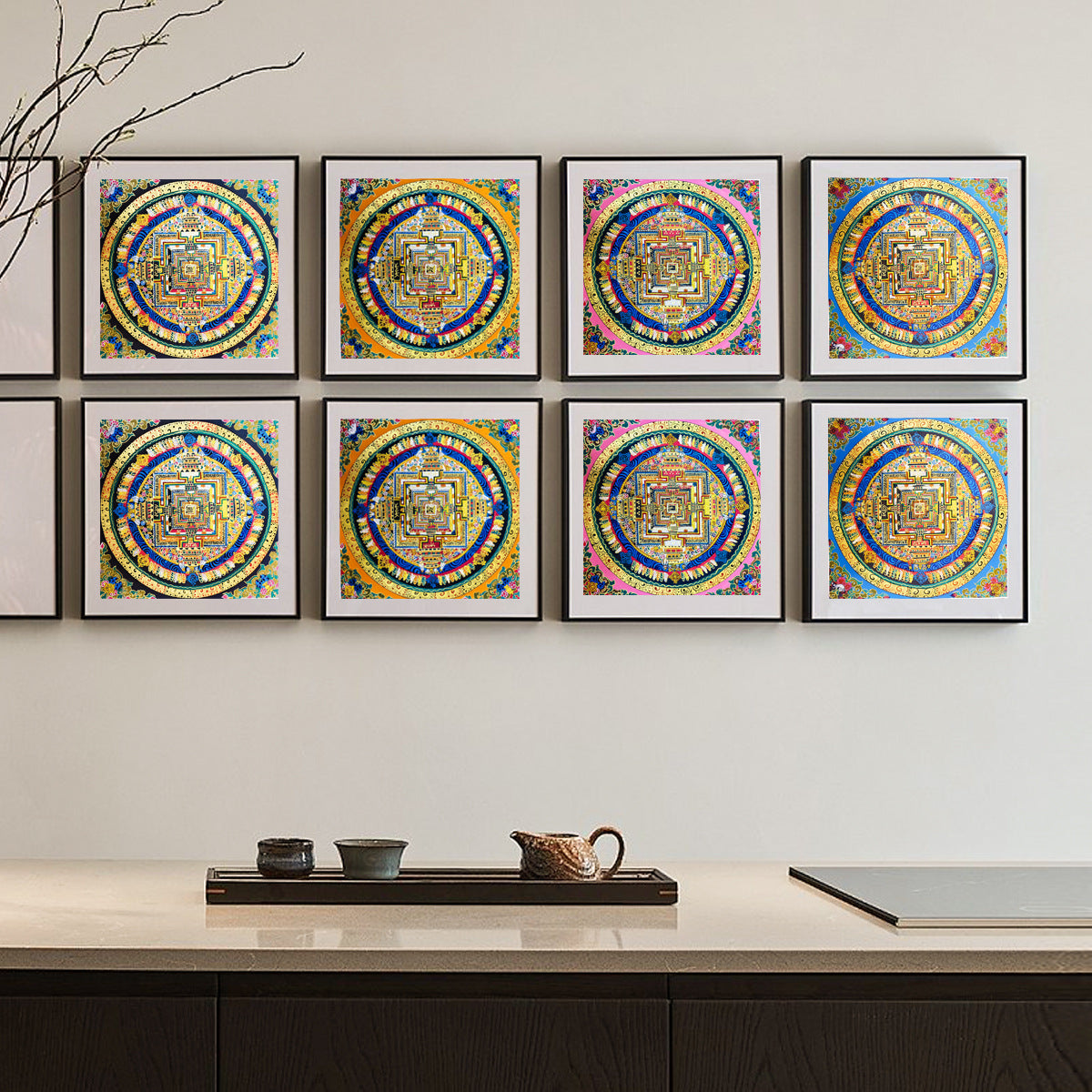 Natural Mineral Pigments Decor for Entrance