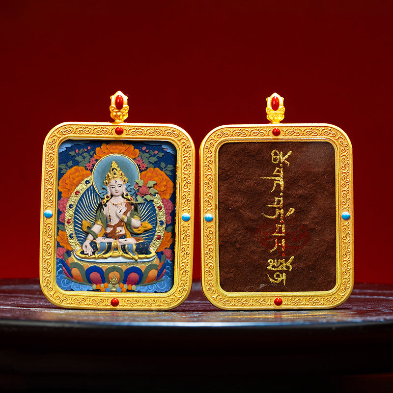Wutai Mountain Zaki Lam Deity Pendant