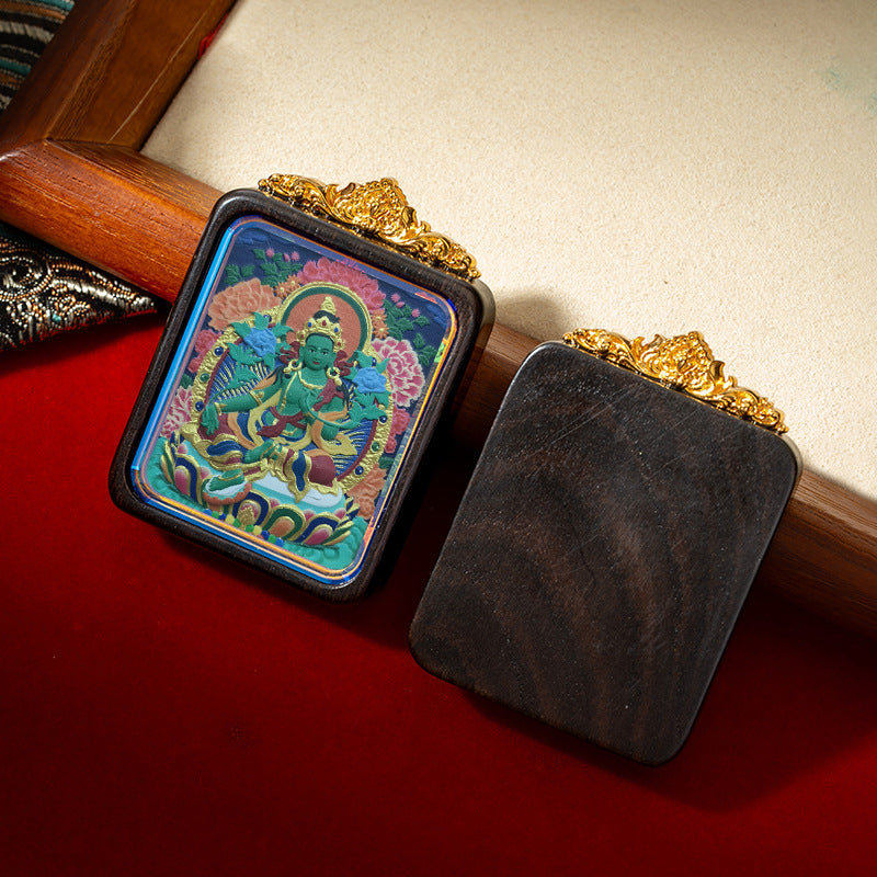 Fortune and BlessingThangka Pendant