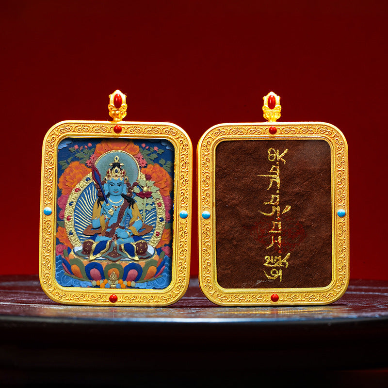 Wutai Mountain Zaki Lam Deity Pendant