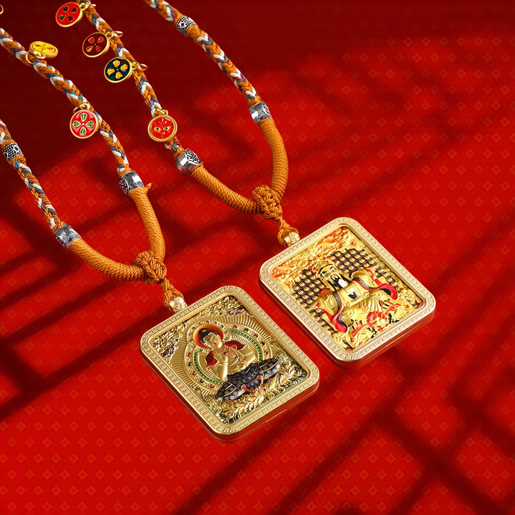 Wenshu Benming BuddhaZodiac Guardian Deity Pendant