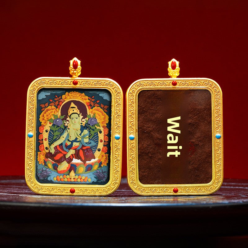 Wutai Mountain Zaki Lam Deity Pendant