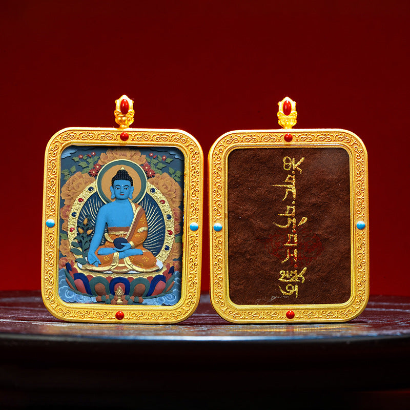 Wutai Mountain Zaki Lam Deity Pendant