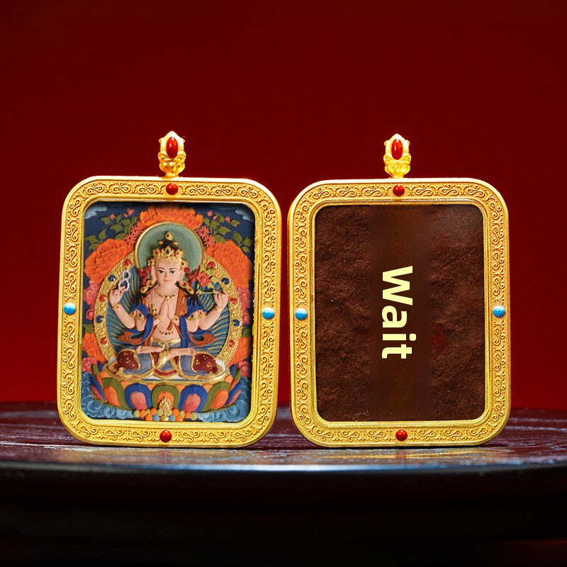 Wutai Mountain Zaki Lam Deity Pendant