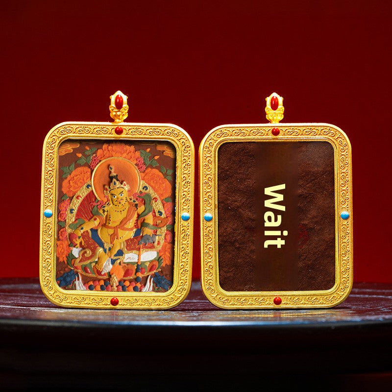 Wutai Mountain Zaki Lam Deity Pendant
