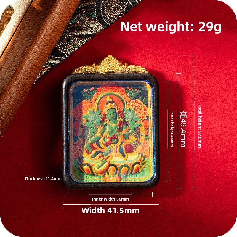 Fortune and BlessingThangka Pendant