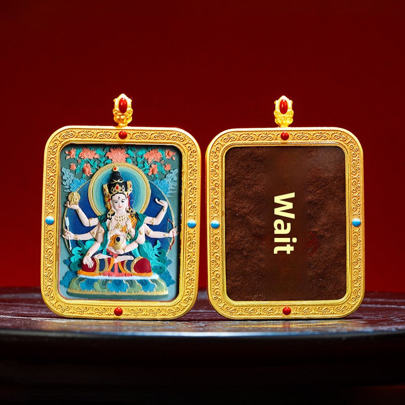 Wutai Mountain Zaki Lam Deity Pendant