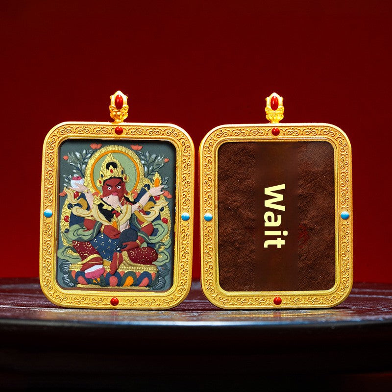 Wutai Mountain Zaki Lam Deity Pendant