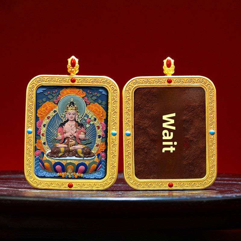 Wutai Mountain Zaki Lam Deity Pendant