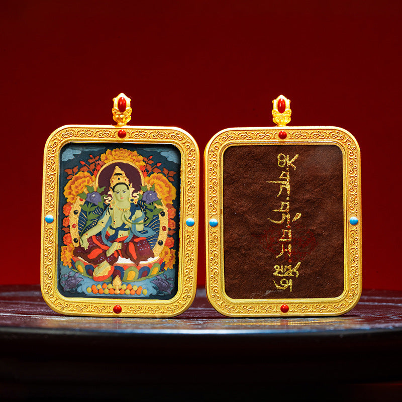 Wutai Mountain Zaki Lam Deity Pendant