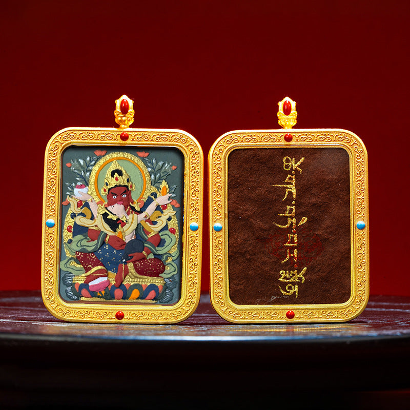 Wutai Mountain Zaki Lam Deity Pendant