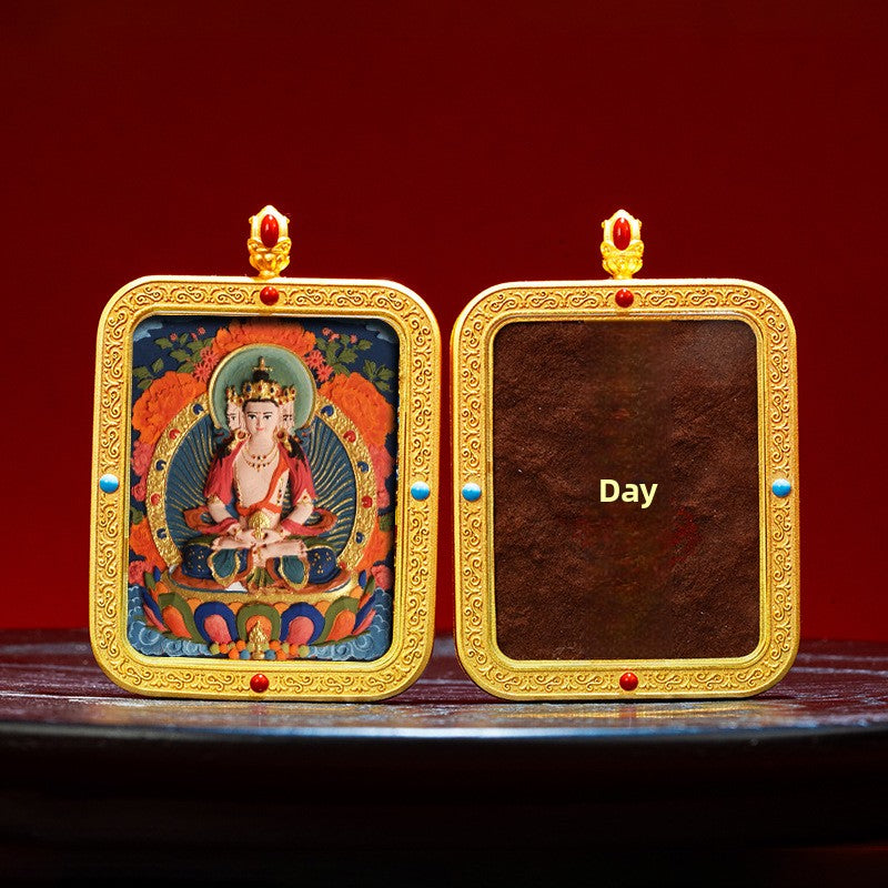 Wutai Mountain Zaki Lam Deity Pendant