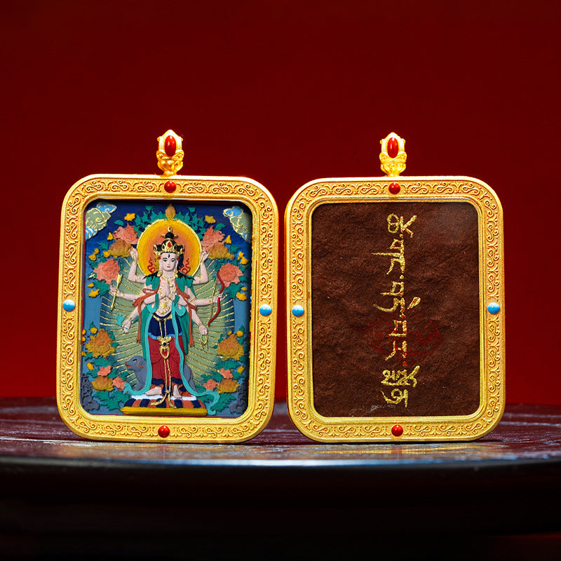 Wutai Mountain Zaki Lam Deity Pendant