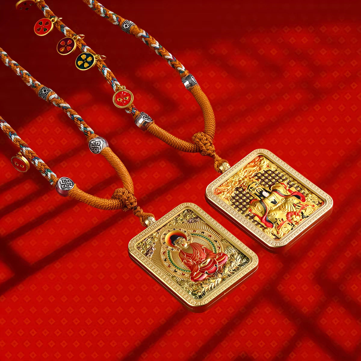 Wenshu Benming BuddhaZodiac Guardian Deity Pendant