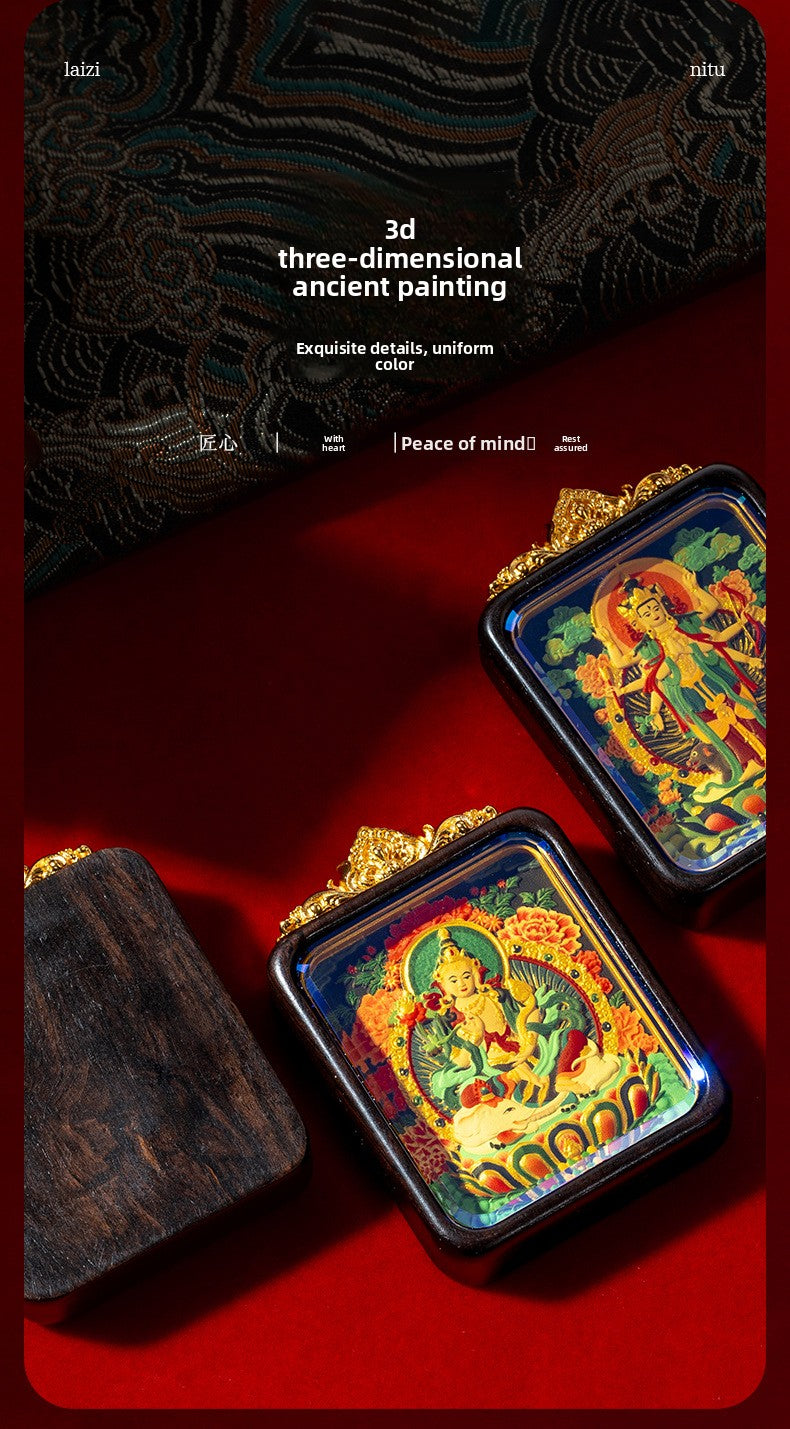 Fortune and BlessingThangka Pendant