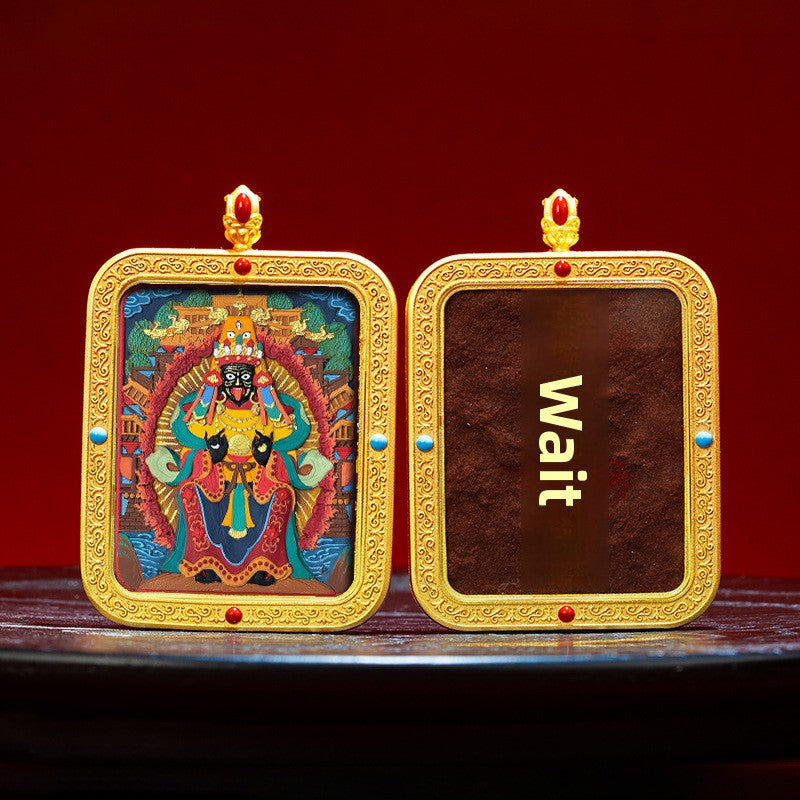 Wutai Mountain Zaki Lam Deity Pendant