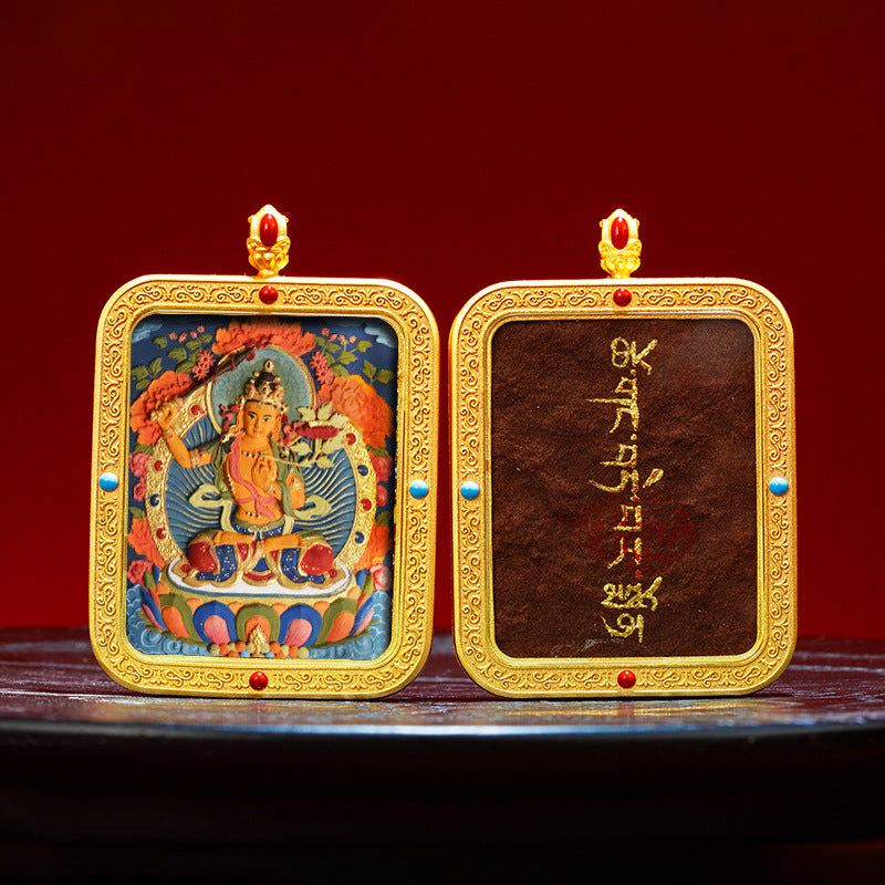 Wutai Mountain Zaki Lam Deity Pendant