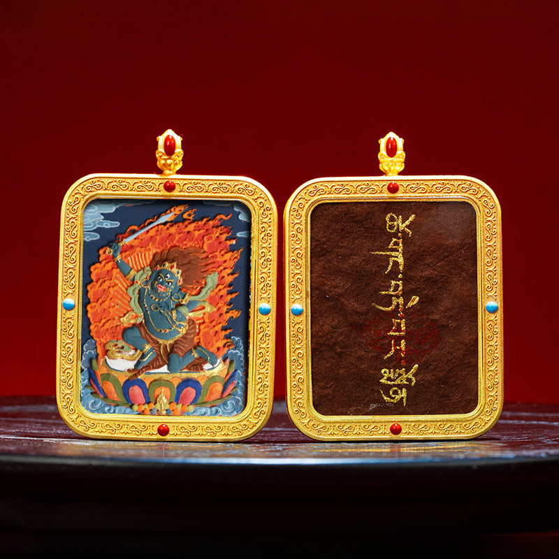 Wutai Mountain Zaki Lam Deity Pendant