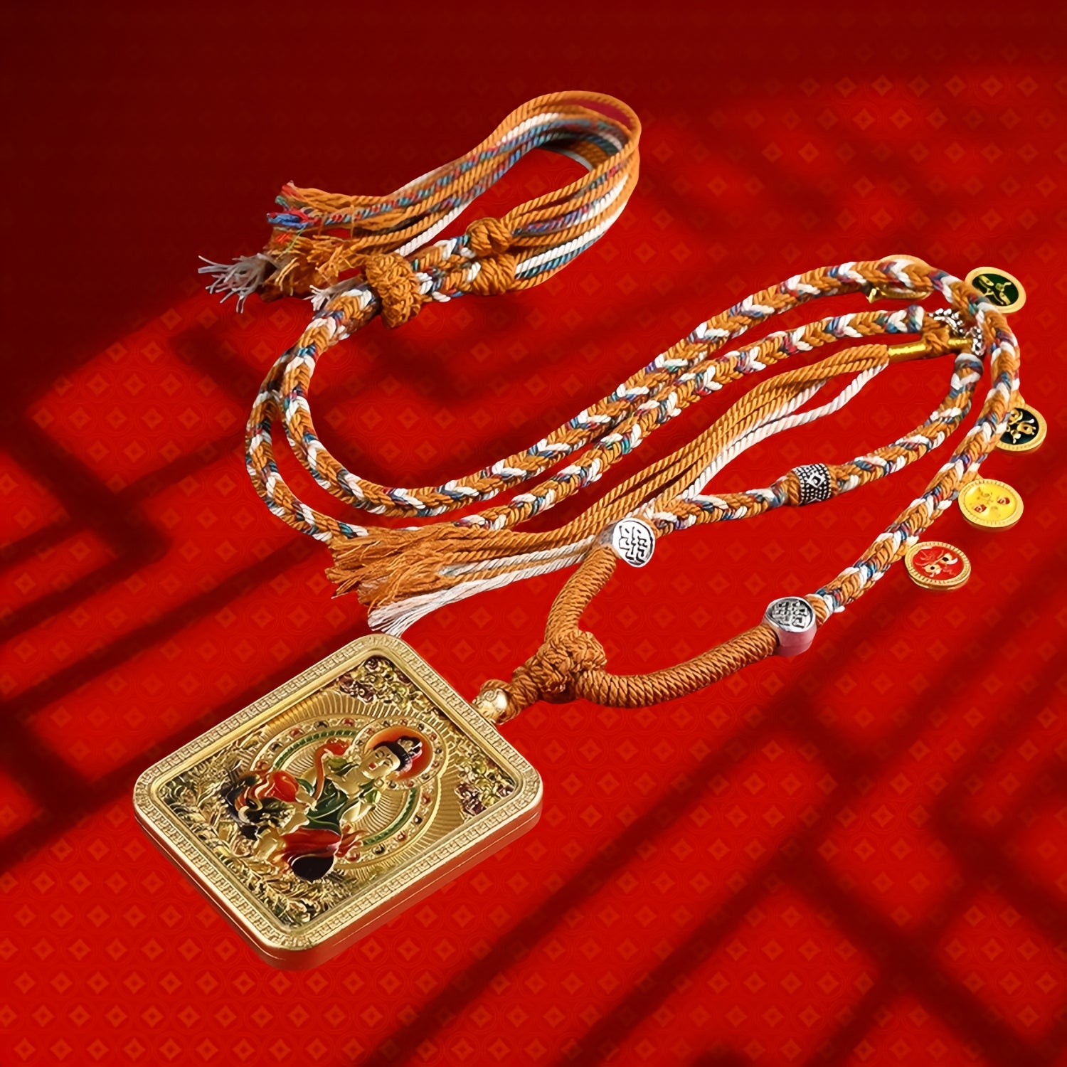 Wenshu Benming BuddhaZodiac Guardian Deity Pendant