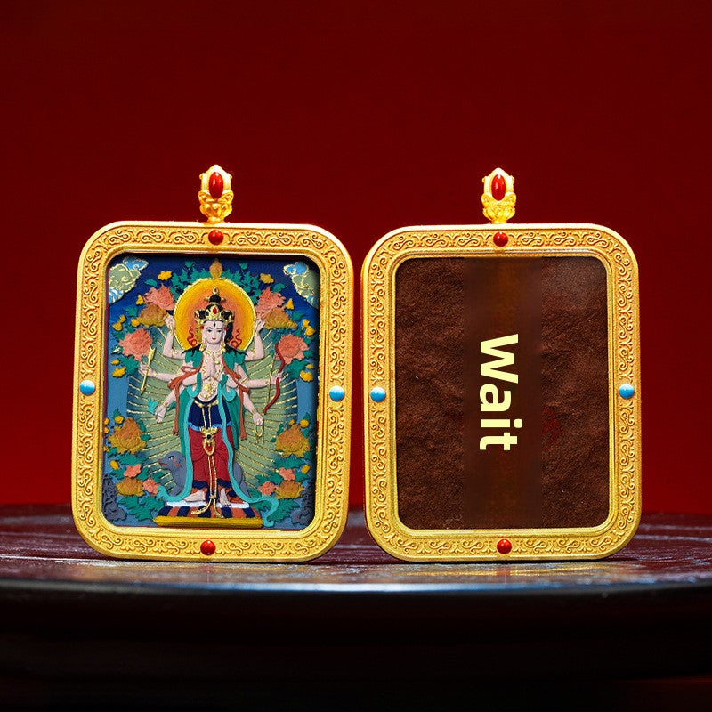 Wutai Mountain Zaki Lam Deity Pendant
