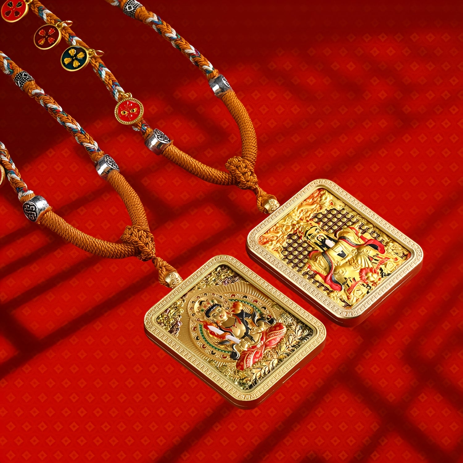 Wenshu Benming BuddhaZodiac Guardian Deity Pendant