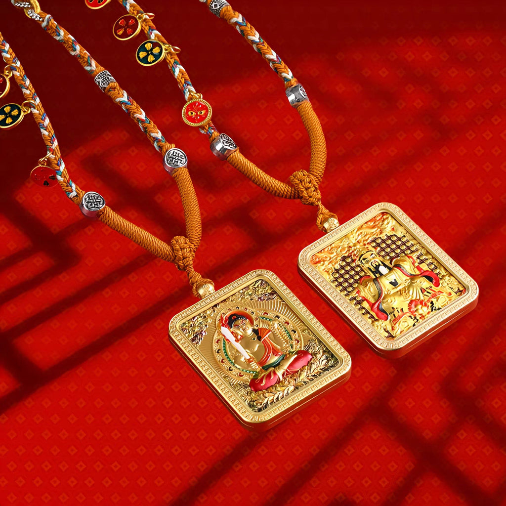 Wenshu Benming BuddhaZodiac Guardian Deity Pendant