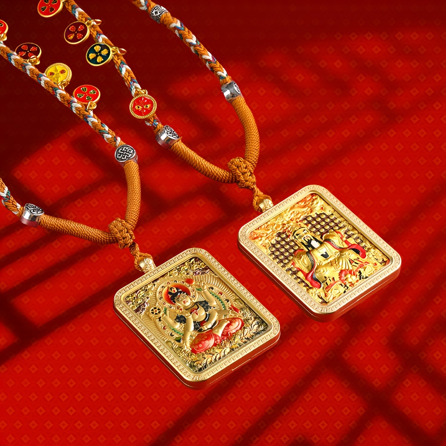 Wenshu Benming BuddhaZodiac Guardian Deity Pendant