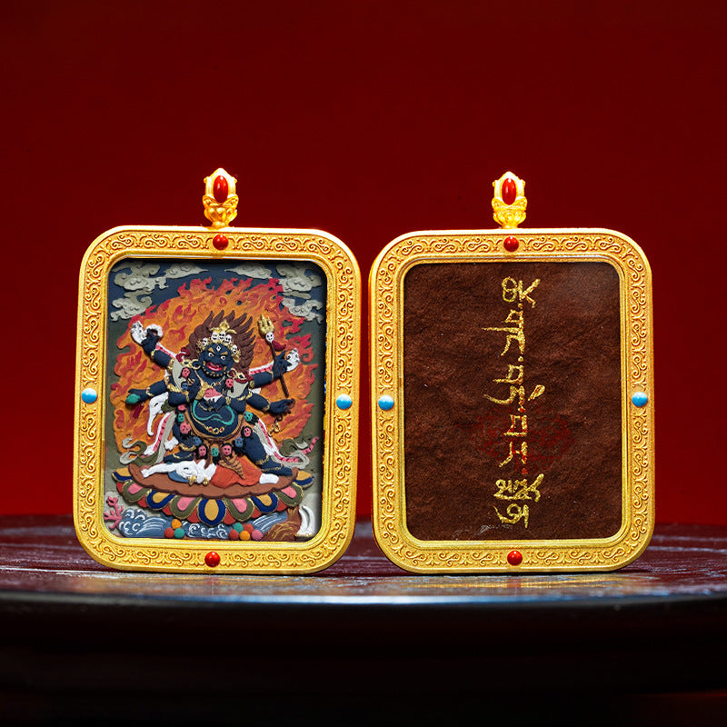 Wutai Mountain Zaki Lam Deity Pendant