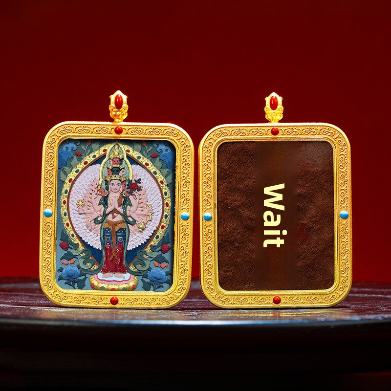 Wutai Mountain Zaki Lam Deity Pendant