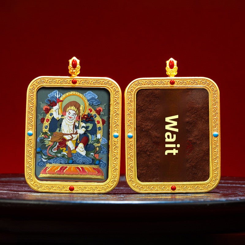 Wutai Mountain Zaki Lam Deity Pendant