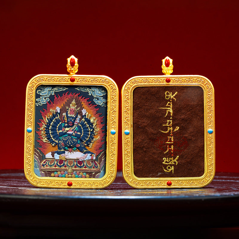 Wutai Mountain Zaki Lam Deity Pendant