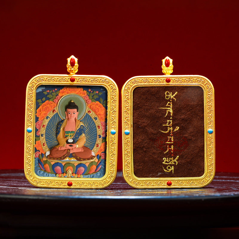 Wutai Mountain Zaki Lam Deity Pendant