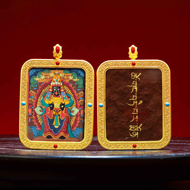 Wutai Mountain Zaki Lam Deity Pendant